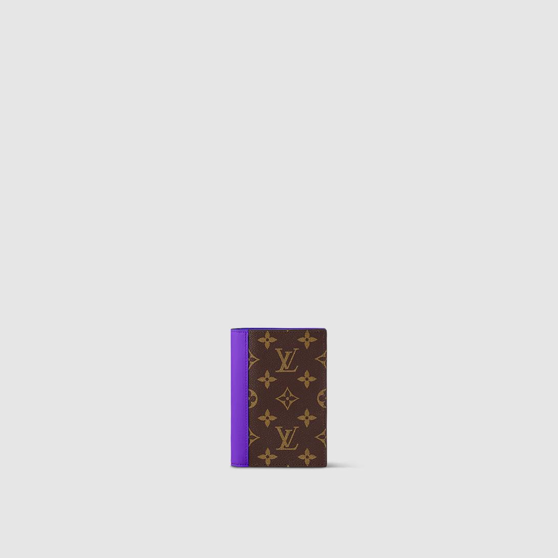 Ví Louis Vuitton Couverture Passeport Monogram Macassar Nữ Tím